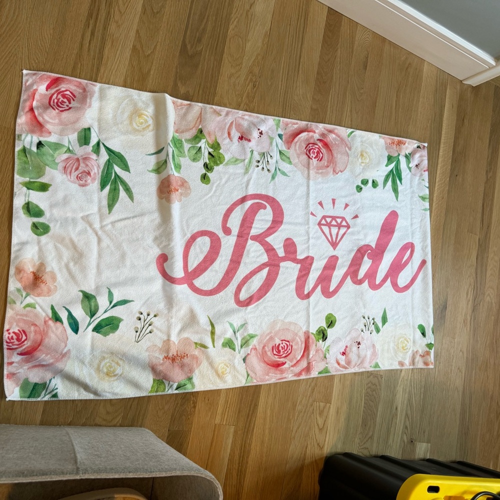 Bride Floral Towel